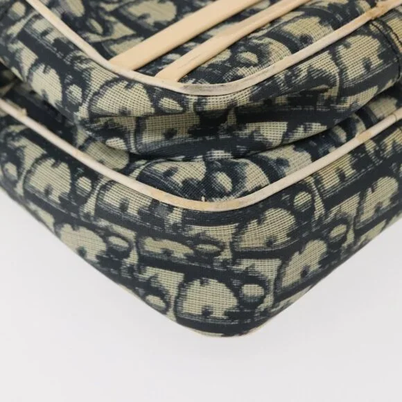 Authentic Christian Dior Trotter Canvas Shoulder Bag Navy - Picture 16 of 16